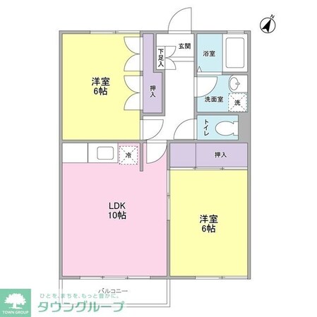 武蔵関マンション5号棟の物件間取画像